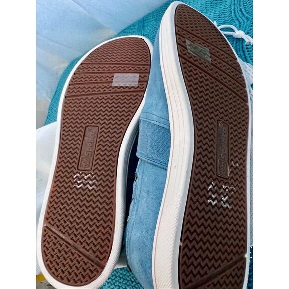 Spenco Orthotic Suede Water Repellent Slip-On Shoes Santa Blue Stone Size 6.5 - Picture 7 of 9